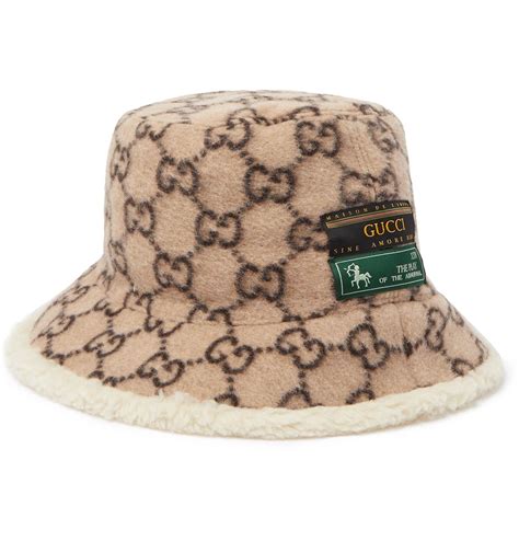 gucci fleece bucket hat|gucci bucket hat used.